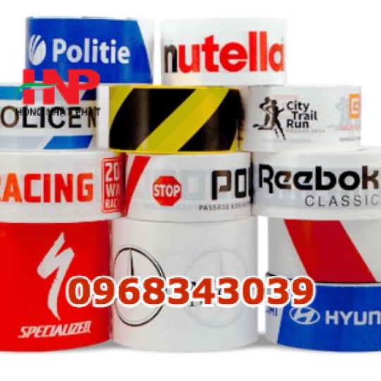 Băng keo vàng in logo