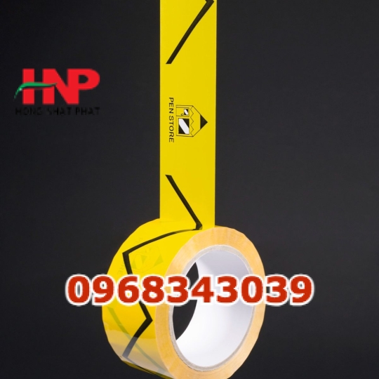 Băng keo vàng in logo