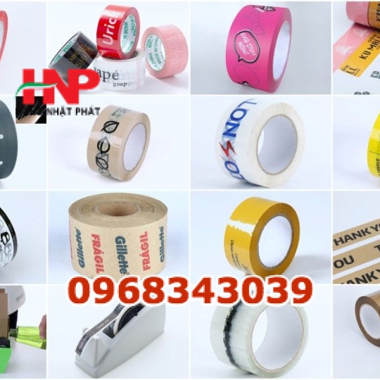 Băng keo vàng in logo