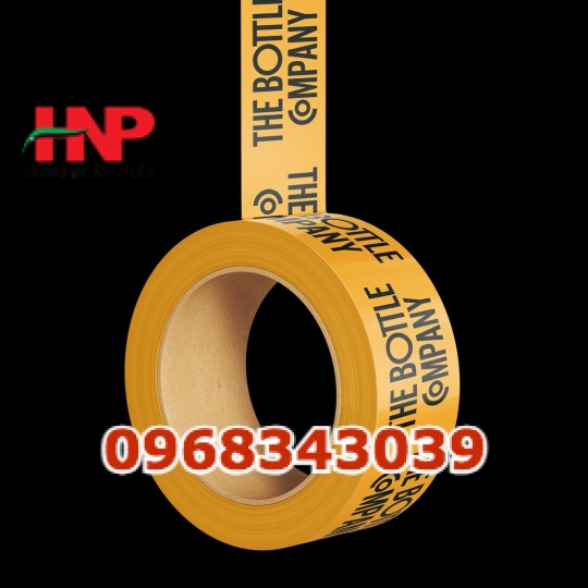 Băng keo vàng in logo