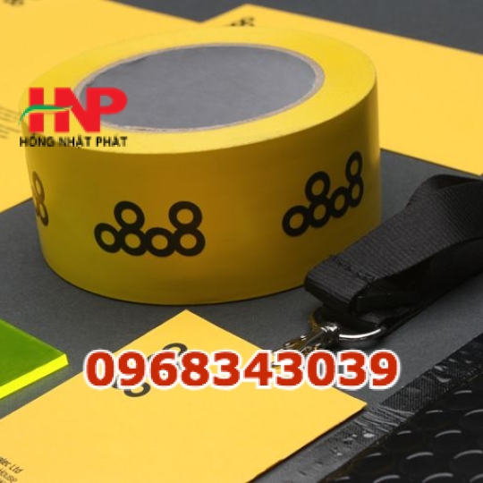 Băng keo vàng in logo